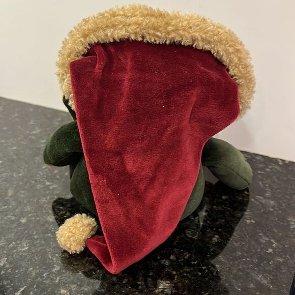 Boyd VTG  Plush Holiday Musical Frog Plays We Wish You A Merry Christmas - Picture 5 of 9